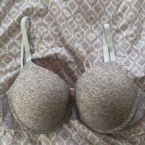 NWOT PINK 34D Grey Push Up Bra